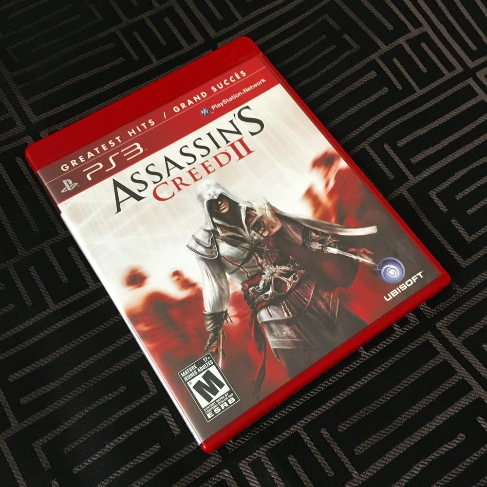 Assassins Creed II PS3 Sony PlayStation 3 Game Red Label Greatest Hits CIB